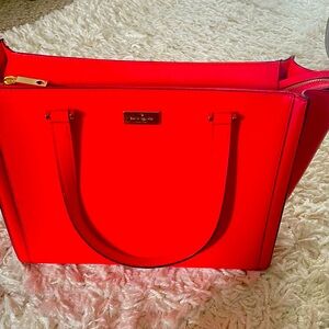 KATE SPADE  REGATTA COURT VITA TOTE RED (worn once)